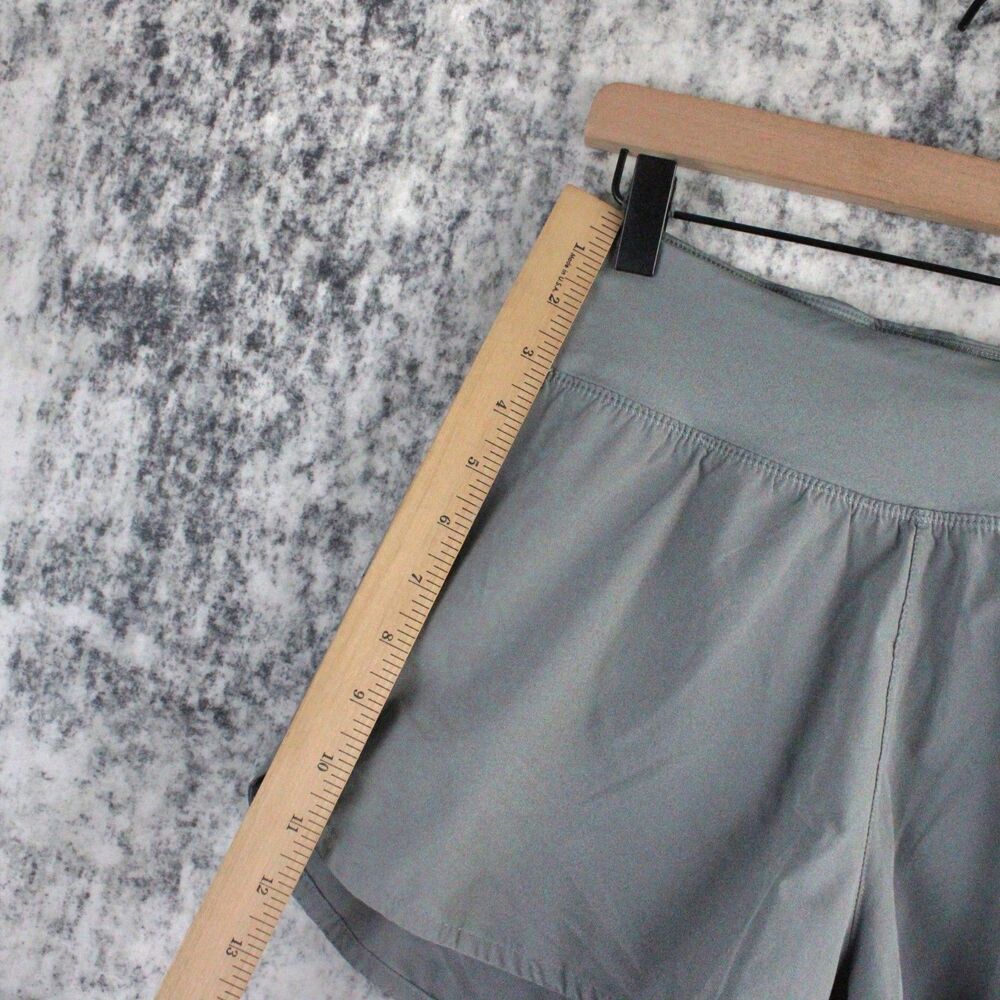NIKE Womens M Running Shorts Eclipse 3" Brief Lined Gray Gym Workout CZ9580-084 - Picture 2 of 11